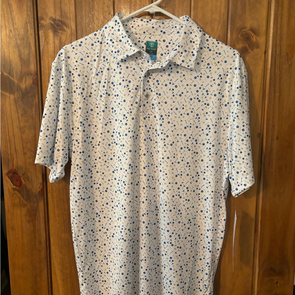 White and Blue Polo Shirts with Classic Design
